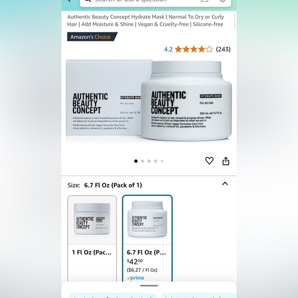 Authentic Beauty Concepts Hydrate Mask - Picture 3 of 3